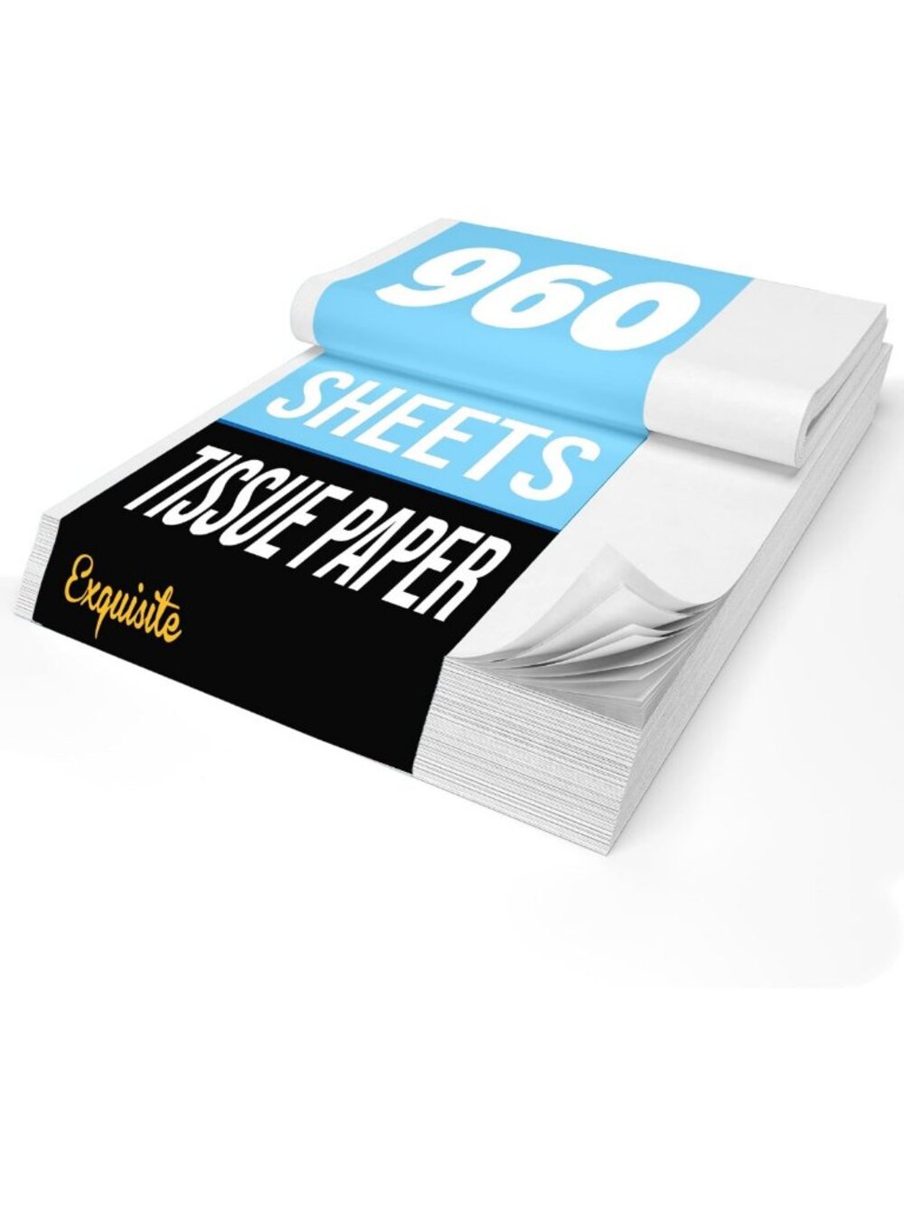 Bulk White Tissue Paper for Gift Bags - 15"x20" - 960 Sheets for Parties